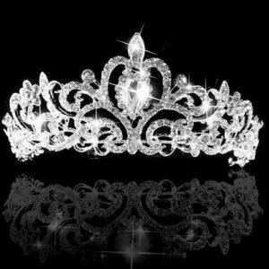 Bellissimabag Headband Women's Wedding Bridal Princess Rhinestone Prom Hair Bellissimabag Crown Veil Headband
